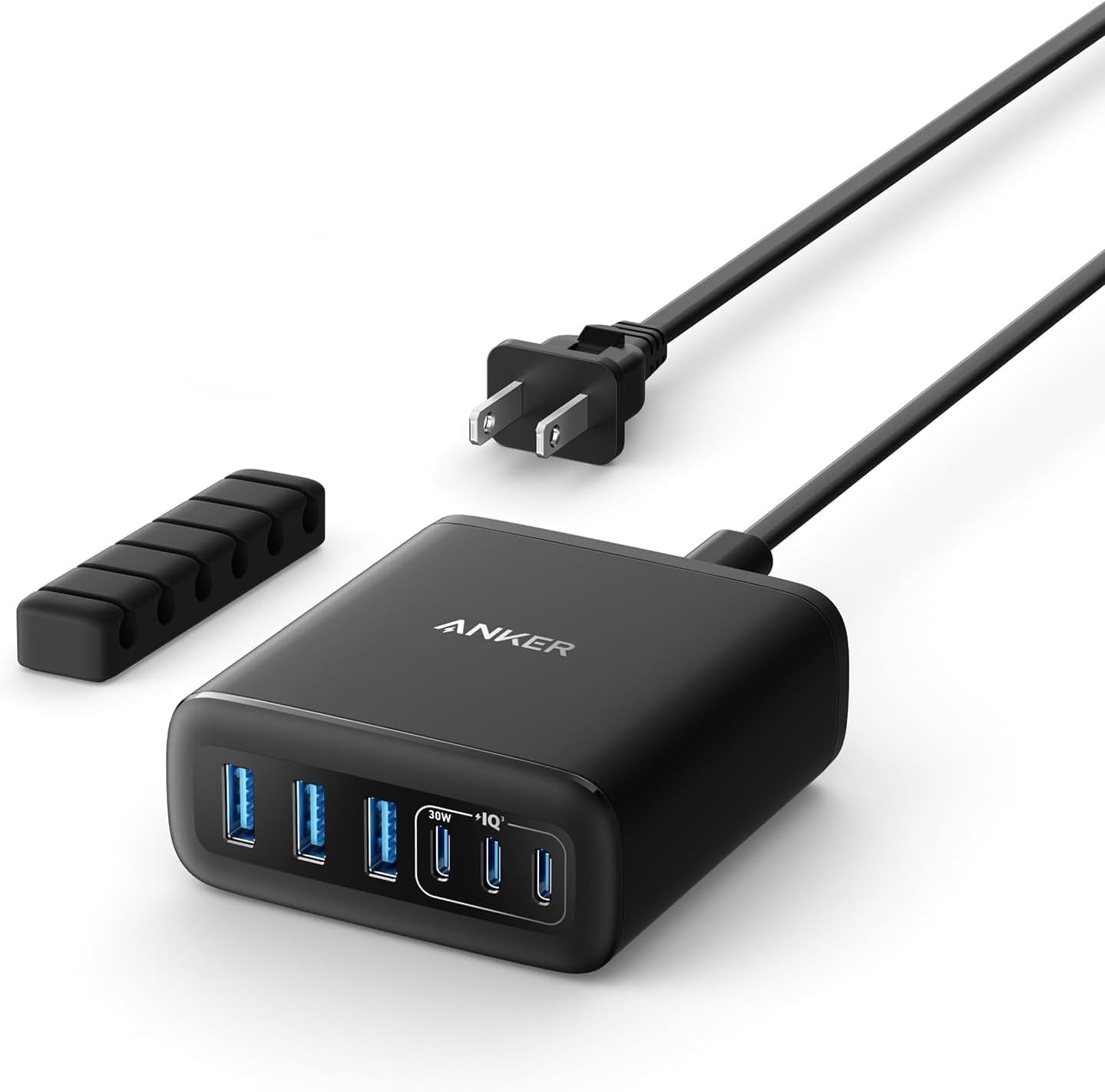 Anker - Desktop Charger, Fast Charging USB C Charger, 112W Max 6-Port Charging Station - Serious Techies
