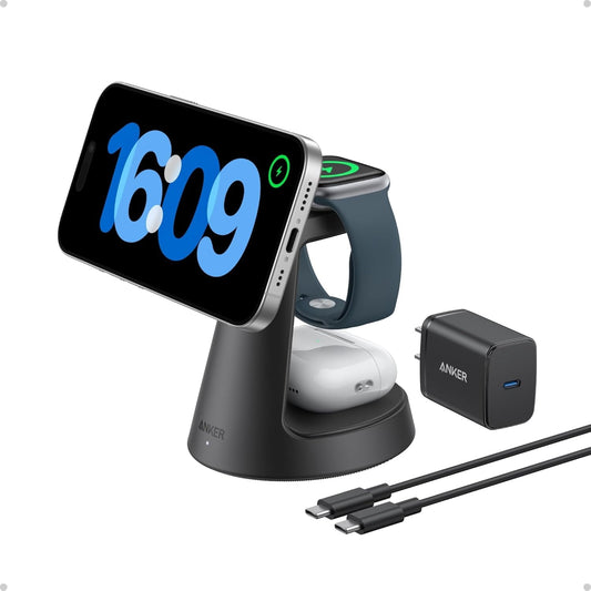 Anker - Magsafe Charger Compatible, Maggo 3-In-1 Charging Station - Serious Techies