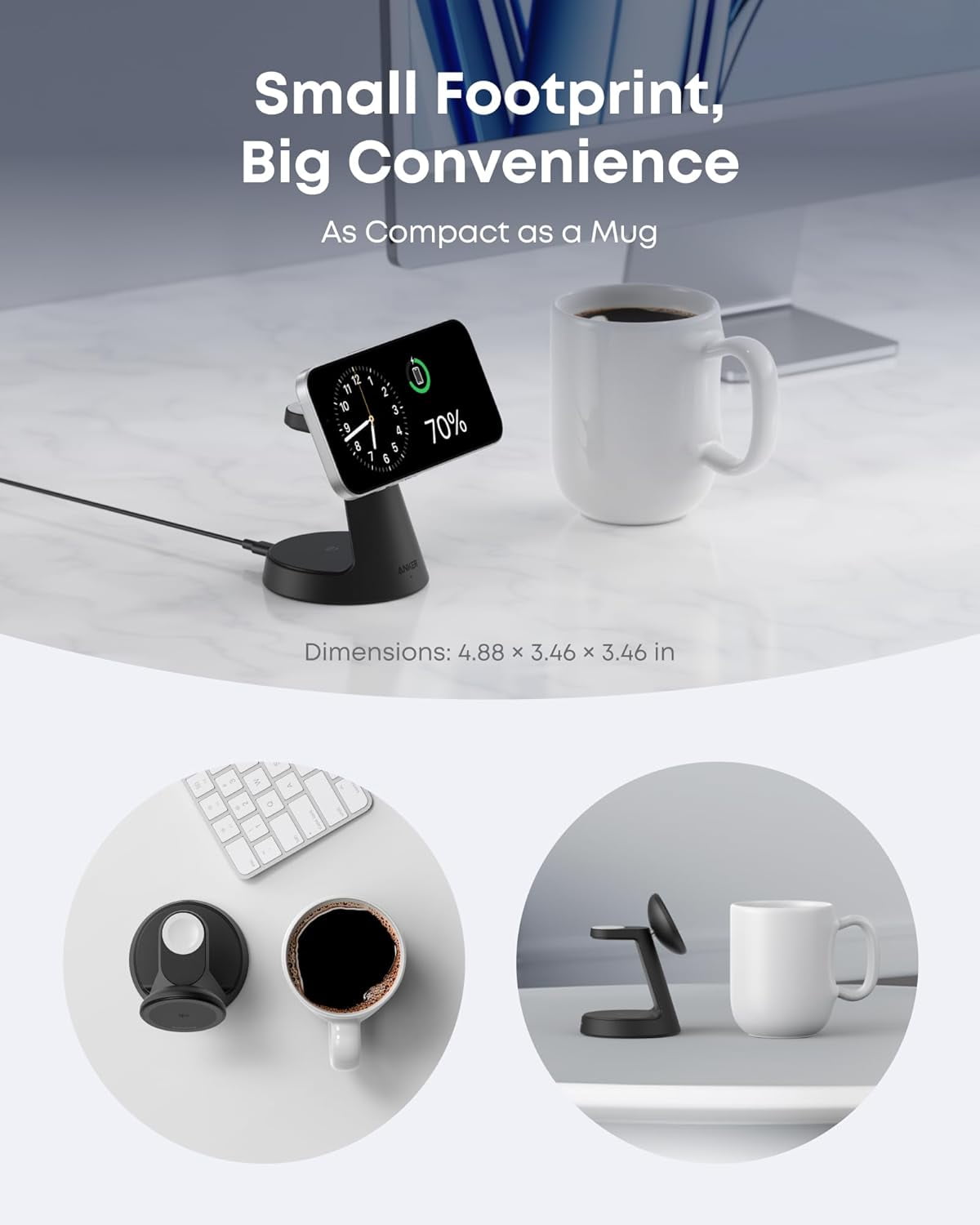 Anker - Magsafe Charger Compatible, Maggo 3-In-1 Charging Station - Serious Techies