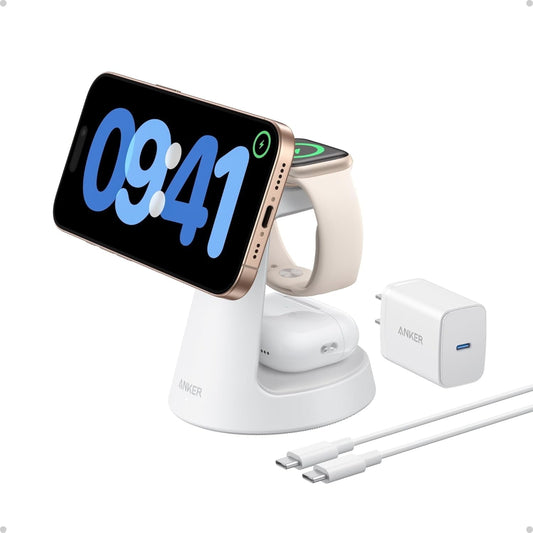 Anker -  Magsafe Charger Compatible, Maggo 3-In-1 Charging Station - Serious Techies