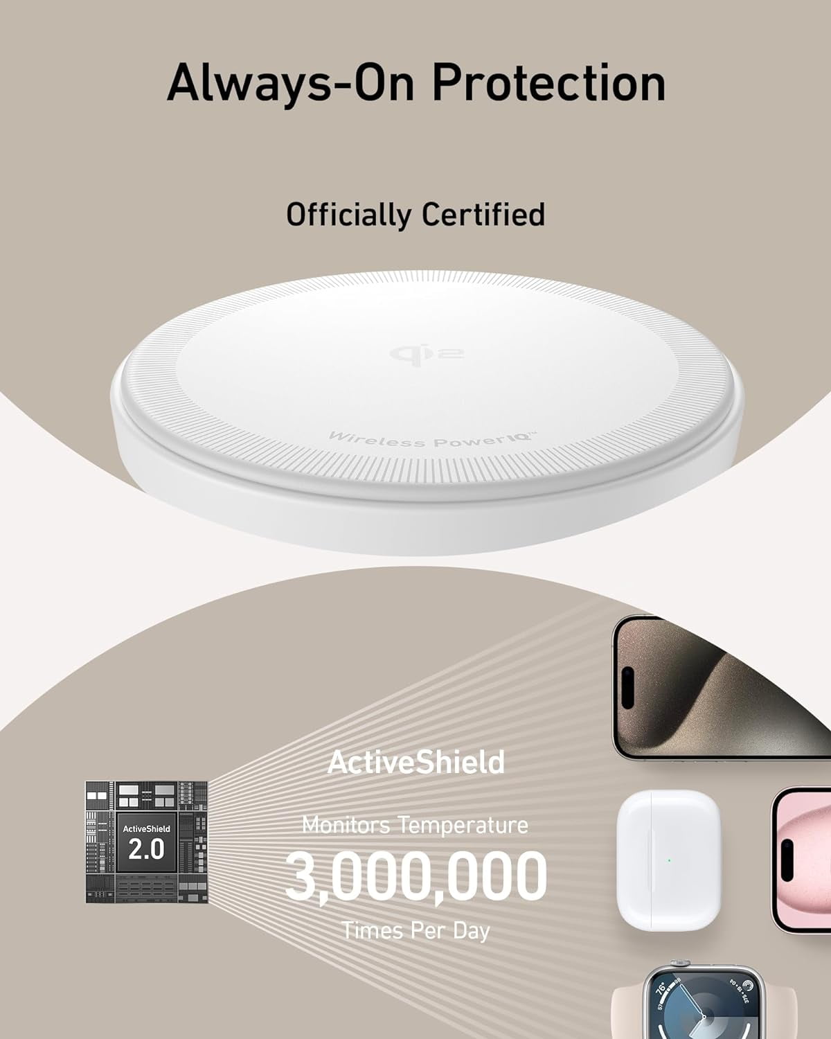 Anker - Magsafe-Compatible Wireless Charging Stand, Maggo 3 in 1 Wireless Charging Station, Qi2 Certified 15W Wireless Charger for Iphone 15/15 Pro/14/13/12, Apple Watch, Airpods - Serious Techies