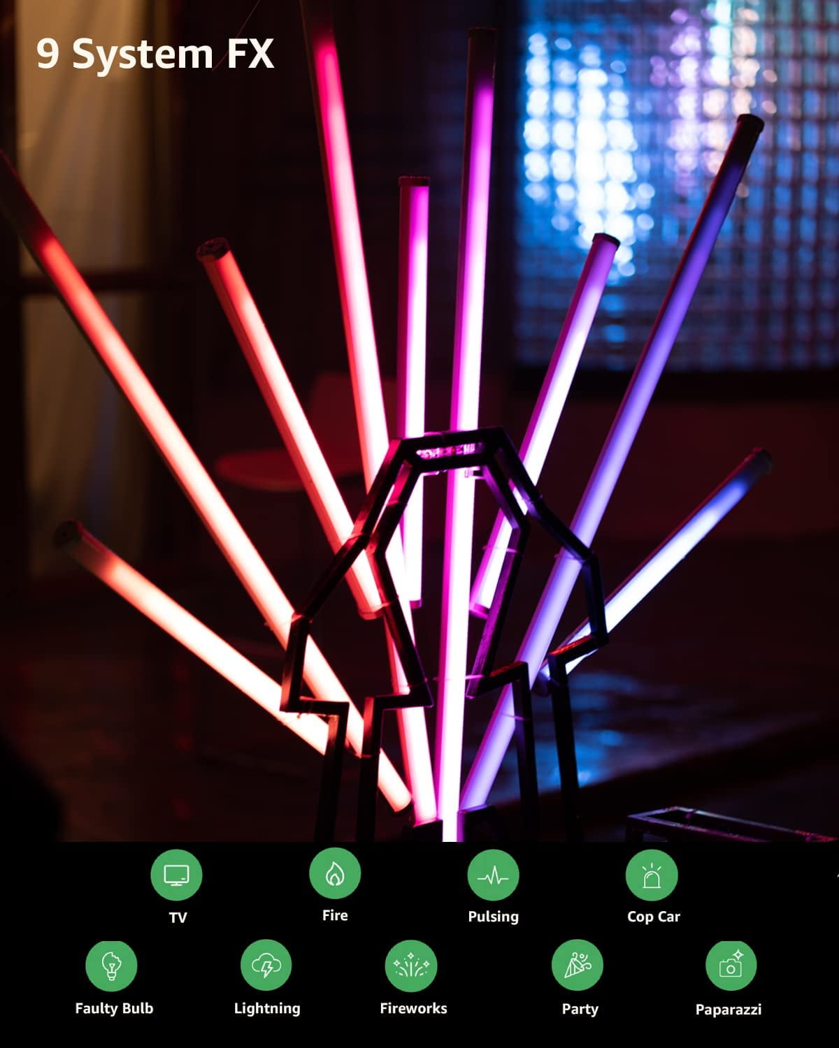 Aputure - Amaran Pt2C RGBWW Full Color Stick Led Pixel Tube Light Wand CCT 2700K to 10000K Built-In 12 DMX Profiles (Amaran Pt2C 60Cm) - Serious Techies