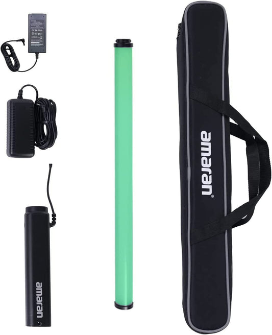 Aputure - Amaran T2C RGB Full-Color LED Tube Light,2500K~7500K Adjustable RGB Video Light Wand Stick,Cri 95+ TLCI 98+,15 Light Effects APP Control - Serious Techies