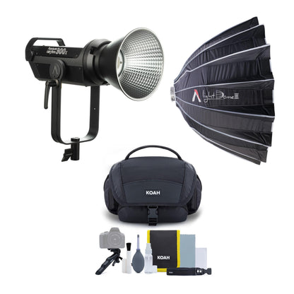 Aputure - LS 300X Bi-Color LED Monolight (V-Mount) with Dome and Accessory Kit - Serious Techies