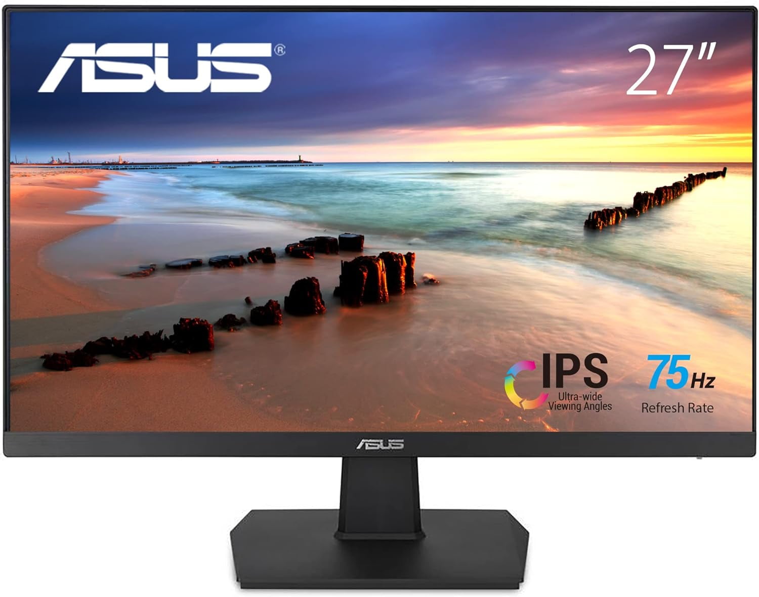 ASUS - 27" Eye Care Monitor VA27EHE Full HD, IPS, Frameless, 75Hz, Low Blue Light - Serious Techies