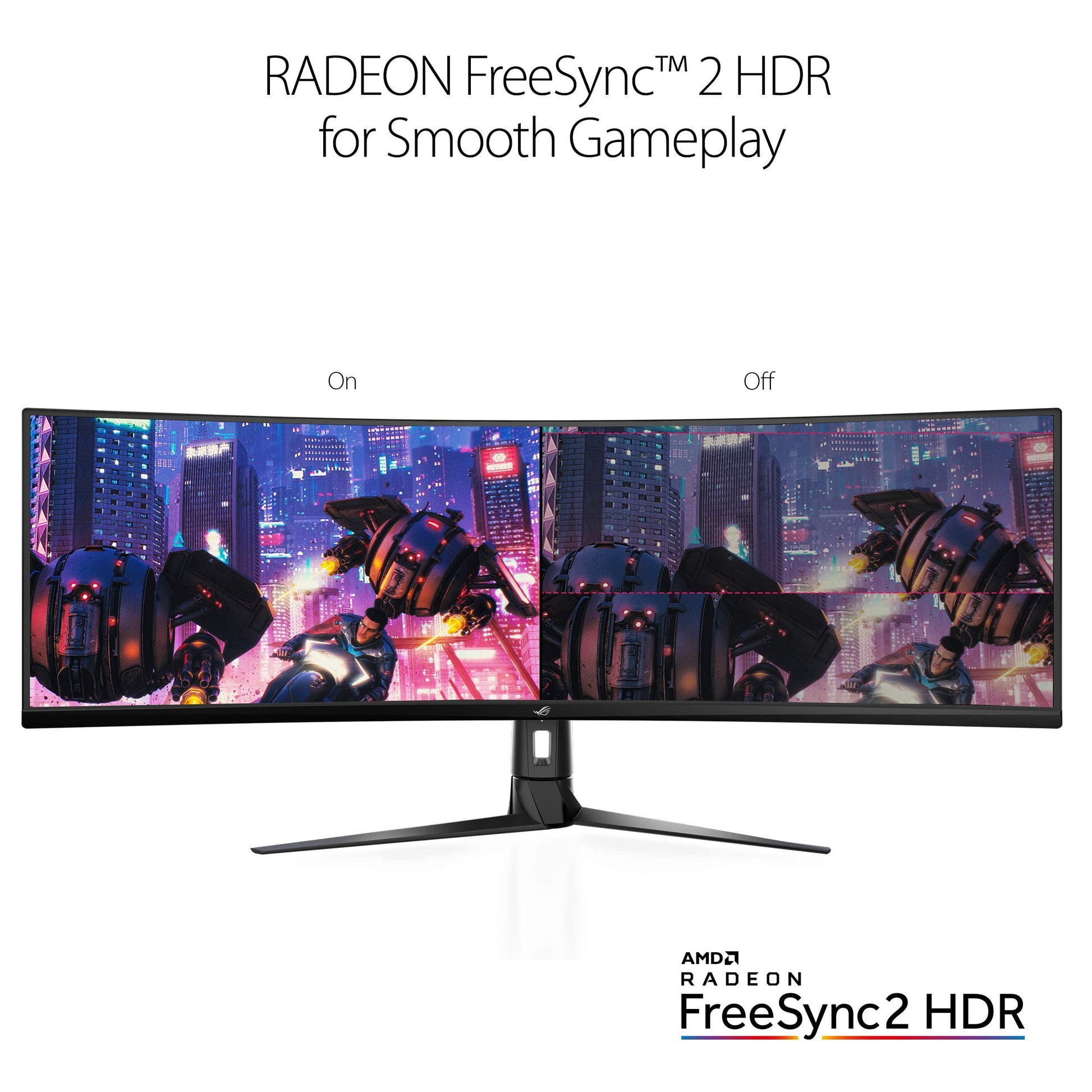 Asus - ROG Strix XG49VQ 49" Curved Gaming Freesync Monitor 144Hz Dual Full HD HDR Eye Care with DP HDMI Black - Serious Techies