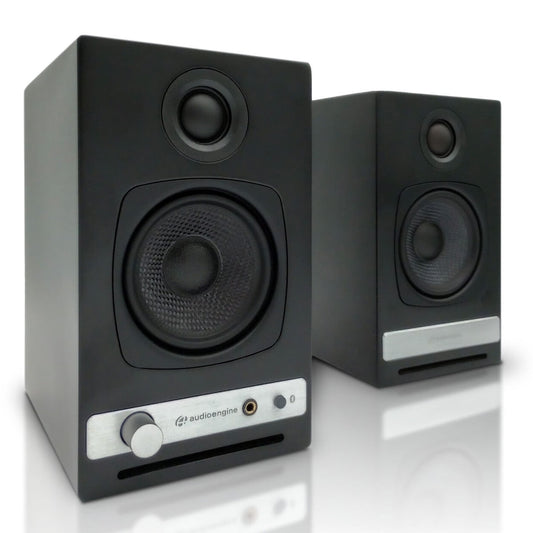 Audioengine - HD3 Powered Bluetooth Bookshelf Speakers - Pair (Satin Black) - Serious Techies
