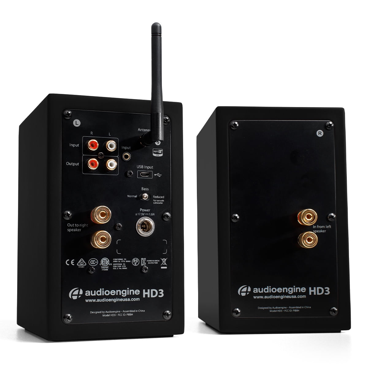 Audioengine - HD3 Powered Bluetooth Bookshelf Speakers - Pair (Satin Black) - Serious Techies