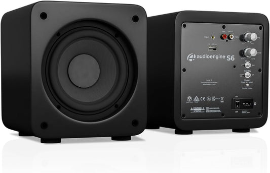 Audioengine - S6 6" Powered Compact Subwoofer (Black) - Serious Techies