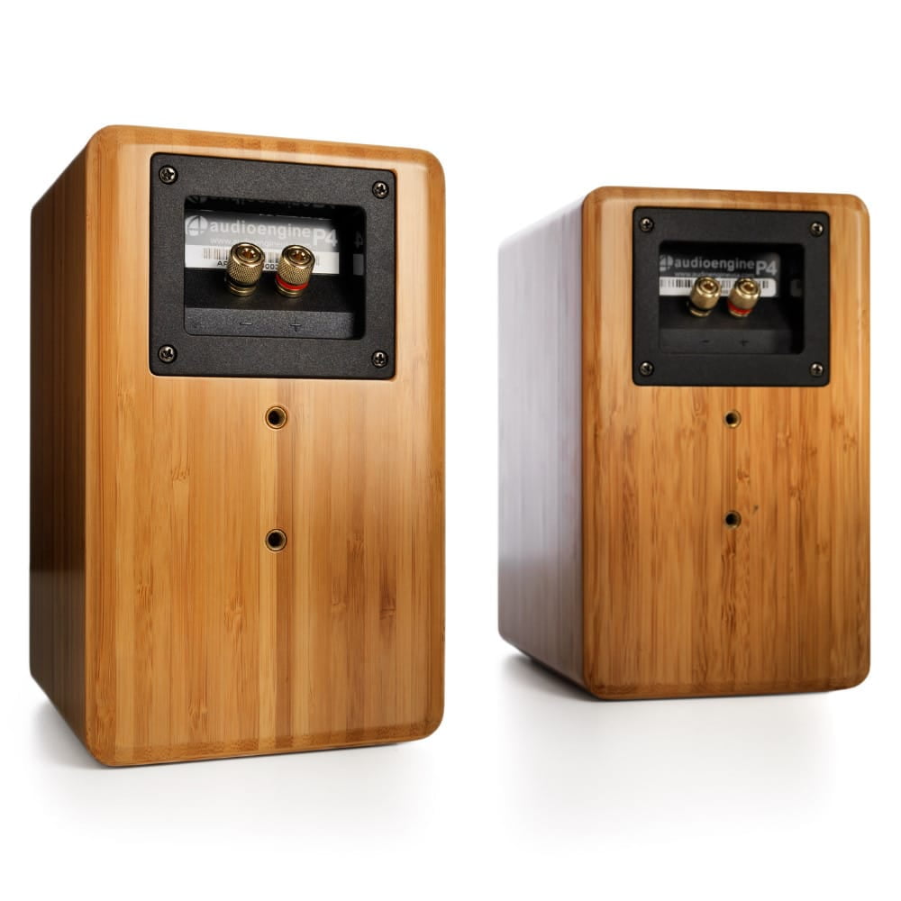 Audioengine - P4N 2-Way Shelf Mount, Wall Mountable, Stand Mountable Speaker, 125 W RMS, Caramel - Serious Techies