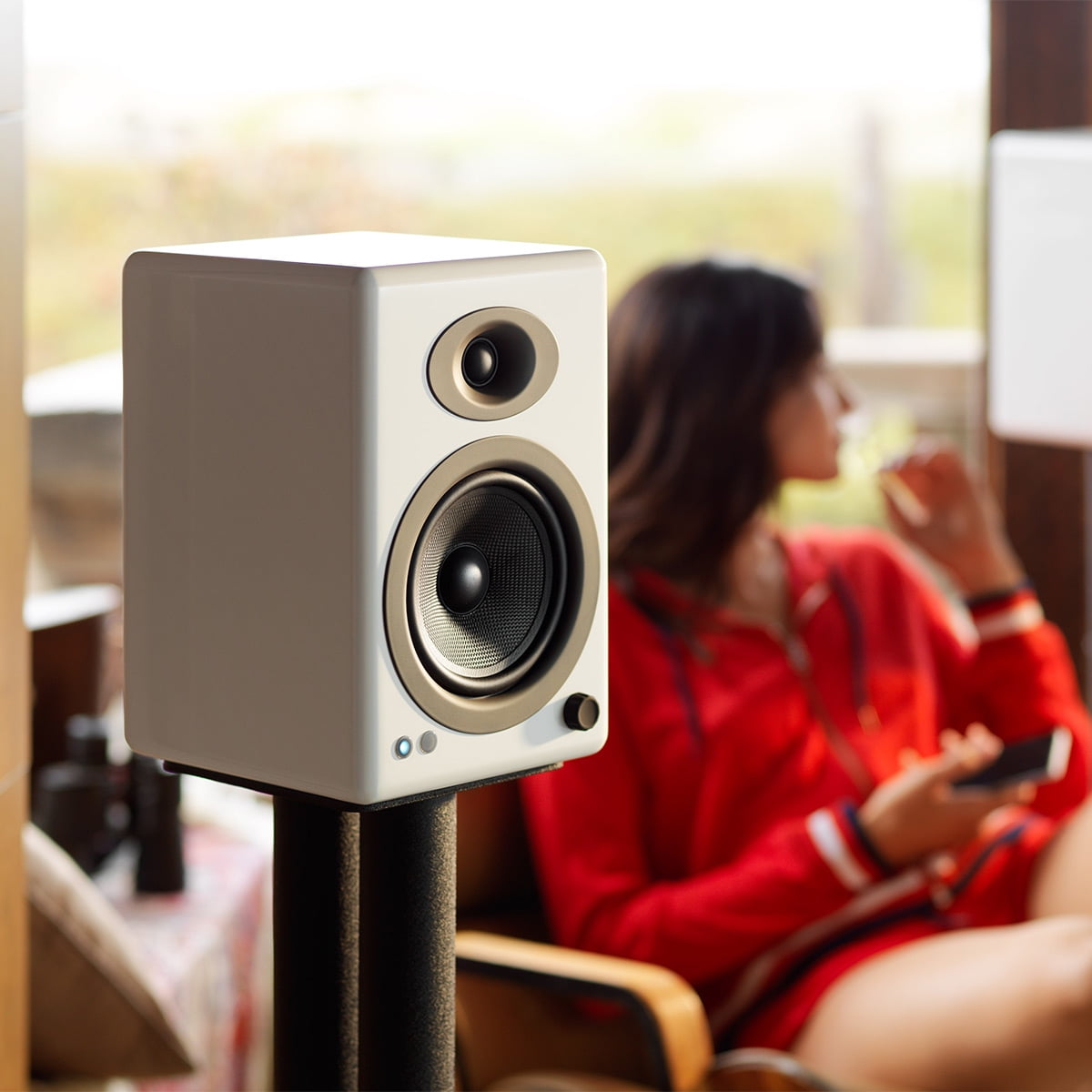 Audioengine - A5+ Classic Powered Bookshelf Speakers - Pair (White) - Serious Techies