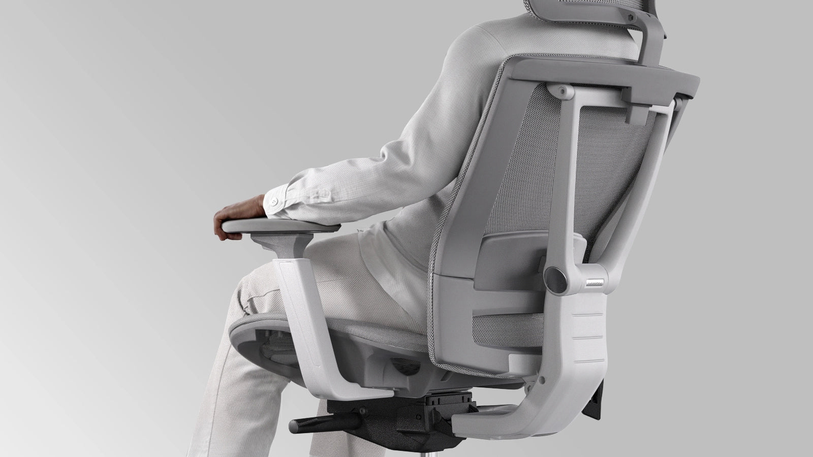 Autonomous  - ErgoChair Pro Office Chair Lumbar Support Cool Gray - Mesh - Serious Techies