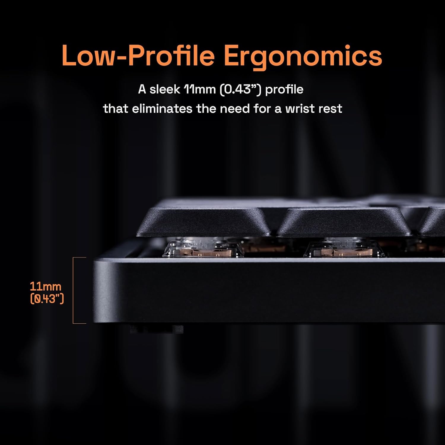 Magi75 Low Profile Wireless Mechanical Keyboard 75% Layout, Hot-Swappable, RGB Backlit, Full Aluminum, via Customizable, Mac/Windows/Linux, Tri-Mode