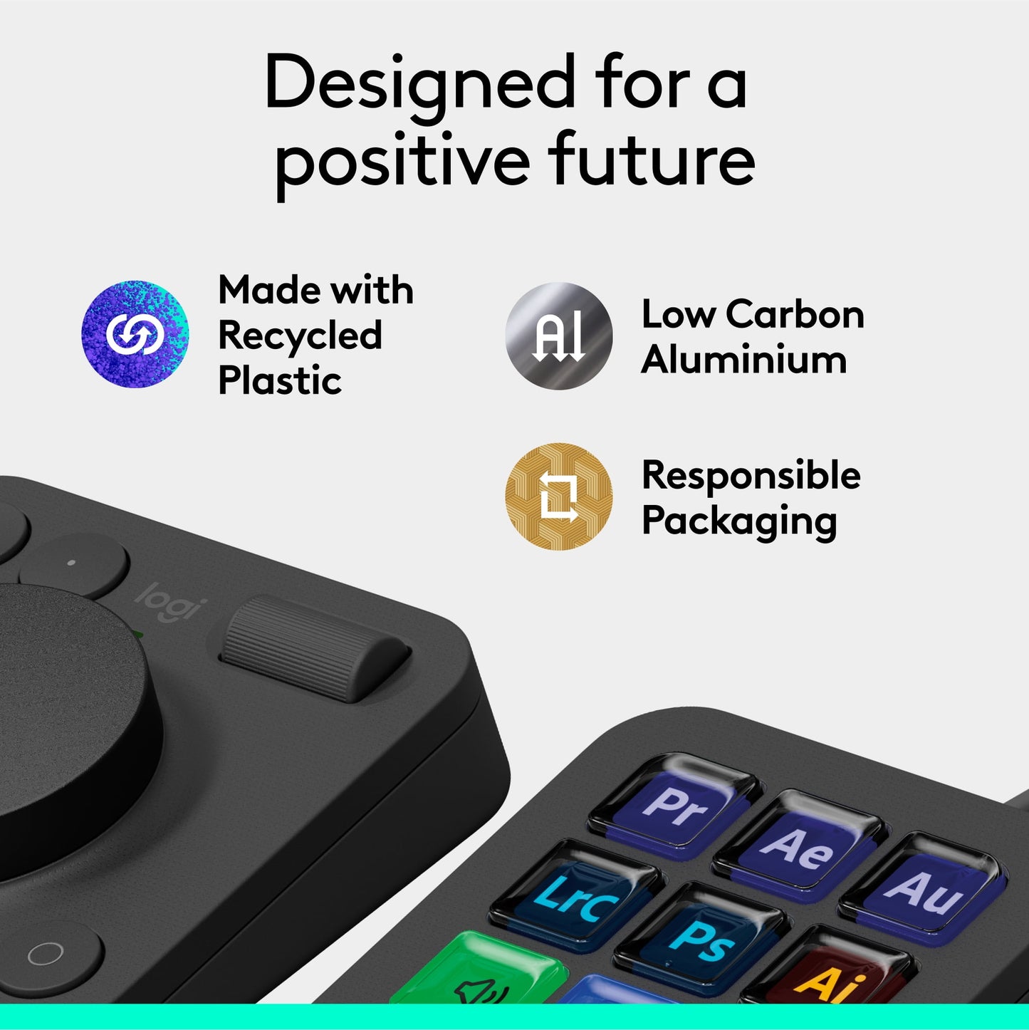 Logitech - MX Creative Console, Programmable Keypad with 9 Customizable LCD Keys and Control Dial for Graphic Design, Video Editing, Photography, Use with Adobe, Zoom, Spotify and More, Graphite - Serious Techies