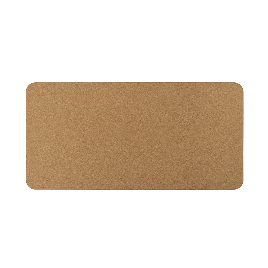 Desky - Cork/Felt Desk Pad - Large 35.4X11.8 Inches / Light Gray - Serious Techies