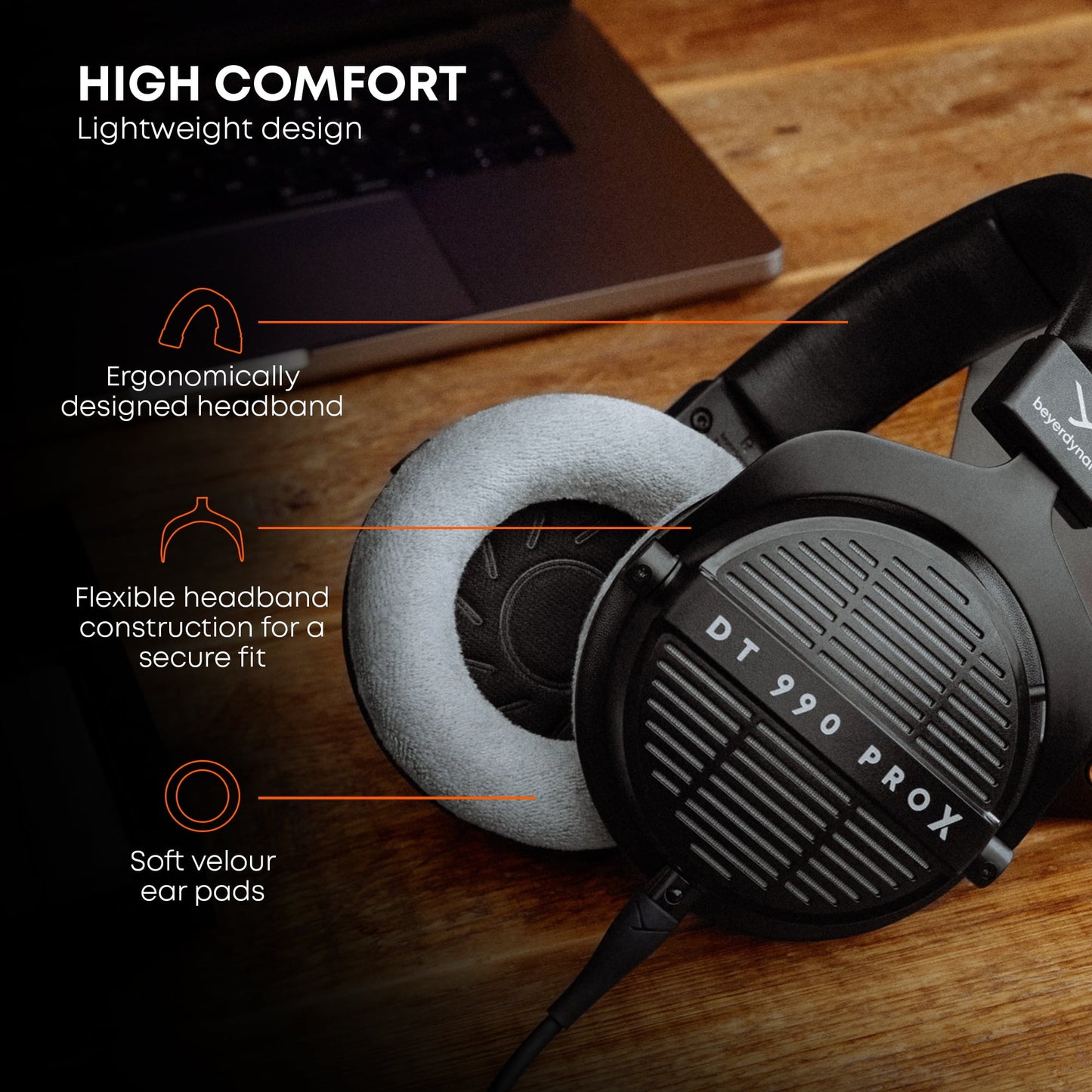 beyerdynamic - DT 990 PRO X Studio Headphones for Critical Listening and Editing (Open-Back) - Serious Techies