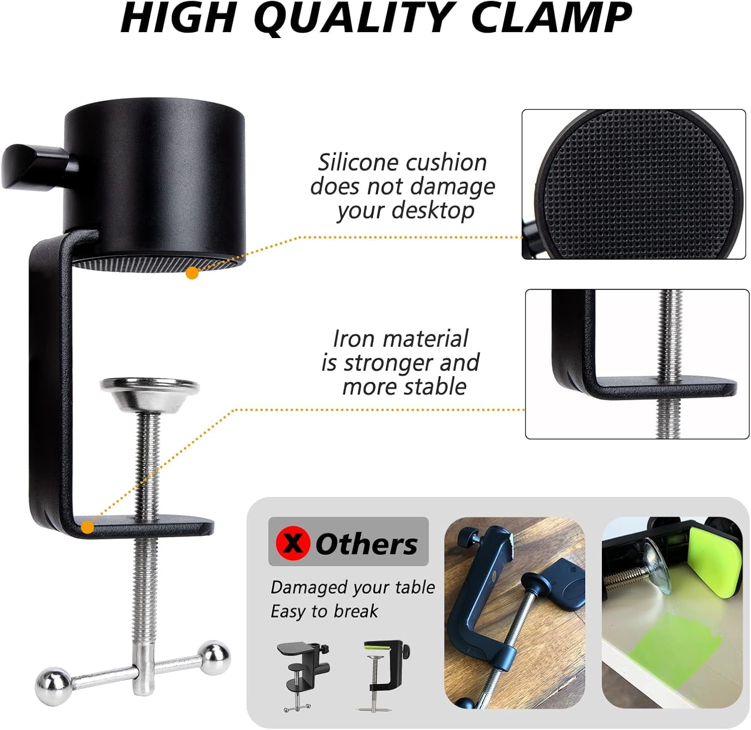 Blue Yeti - Boom Arm with Extension Tube - Mic Boom Arm Compatible with Hyperx Quadcast, Weighted Metal Height Adjustment Arm for Quadcast,Blue Yeti,Shure Mv7,Rode and Most Gaming Mics - Serious Techies