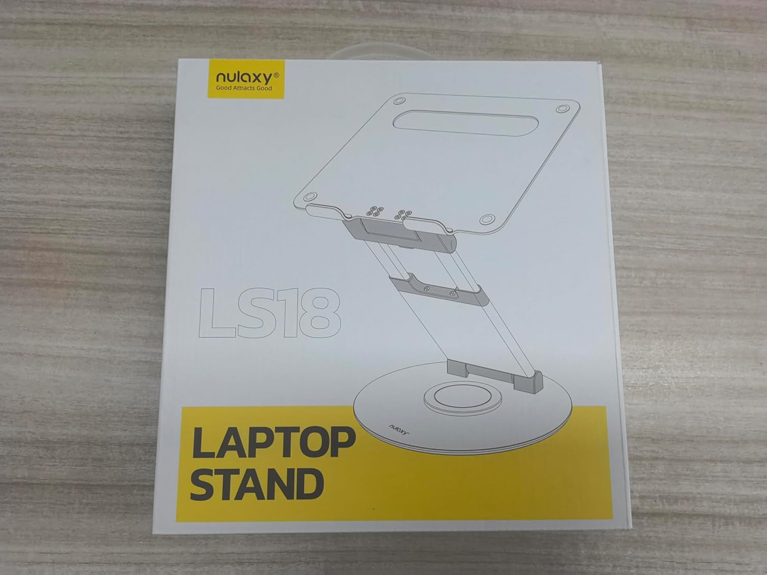 Nulaxy - Telescopic 360 Rotating Laptop Stand for Desk Adjustable Height Swivel Pull Out Design Ergonomic Laptop Riser Fits All 10-17" Laptops Computer Macbook, Silver - Serious Techies