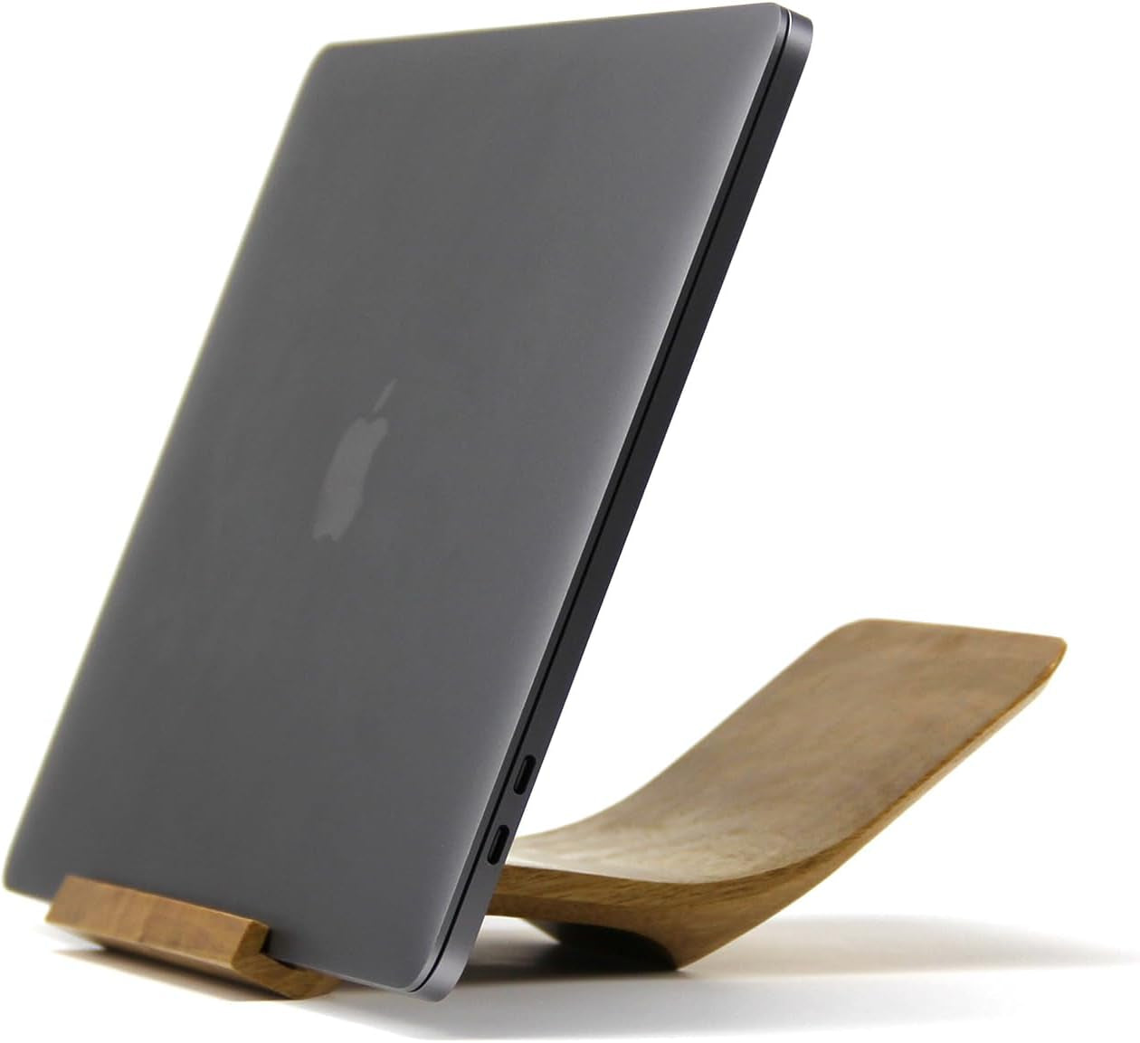 XDK - Wood Laptop Stand for Desk, Ergonomic Height Riser for Notebook Computer up to 15 Inches, Wooden Holder for Macbook/Aluminum Laptops - Serious Techies