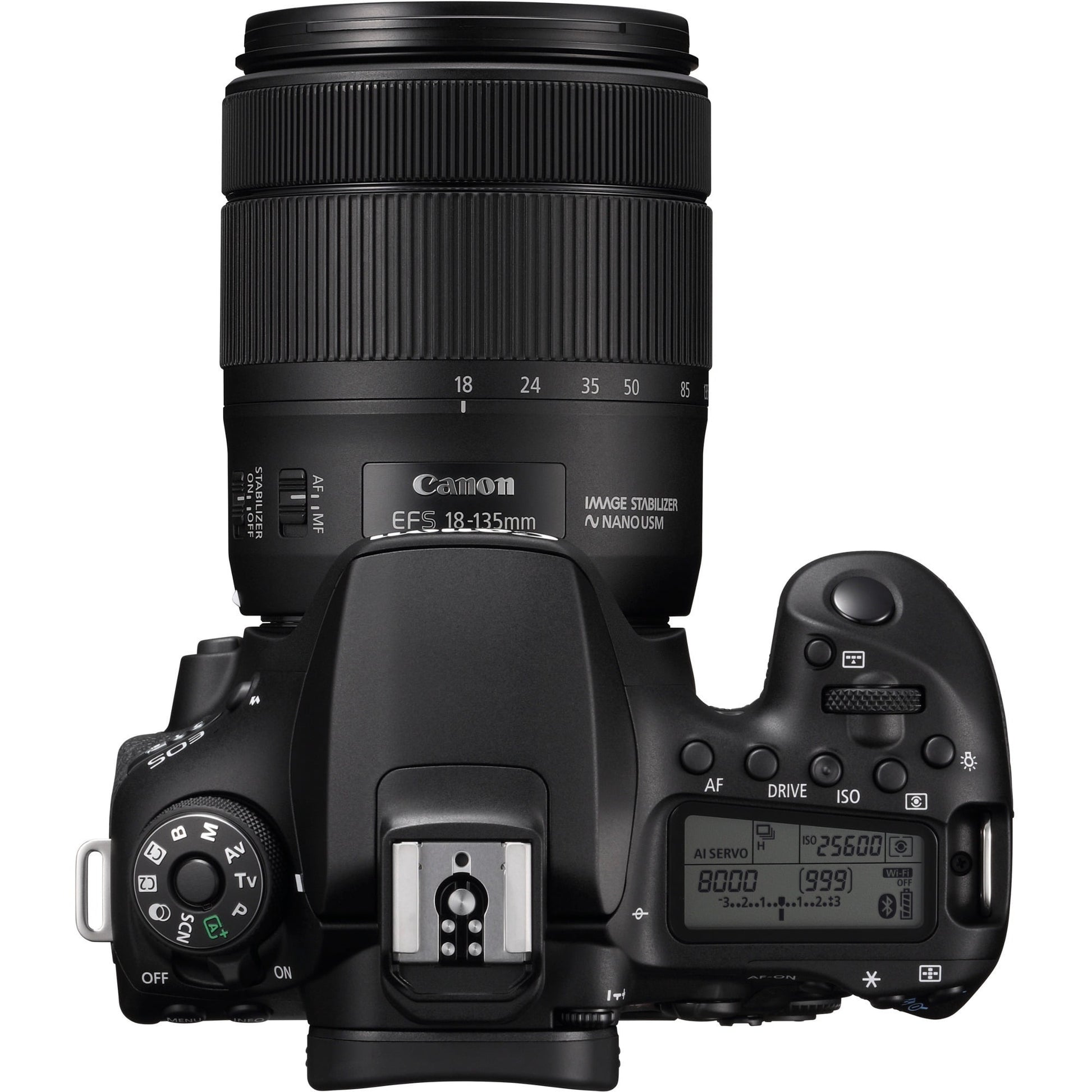Canon - EOS 90D - Digital Camera - SLR - 32.5 MP - 4K / 30 Fps - 7.5X Optical Zoom EF-S 18-135Mm IS USM Lens - Wi-Fi, Bluetooth - Serious Techies