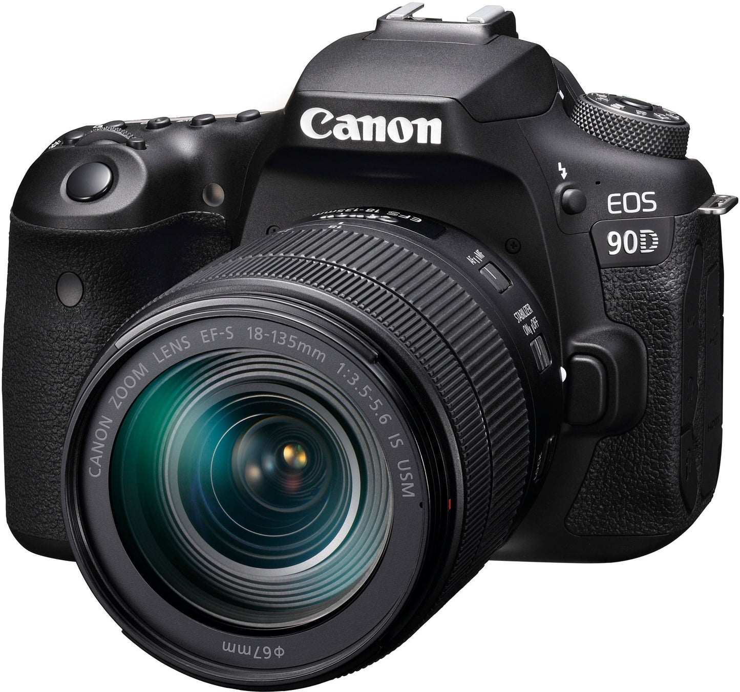 Canon - EOS 90D - Digital Camera - SLR - 32.5 MP - 4K / 30 Fps - 7.5X Optical Zoom EF-S 18-135Mm IS USM Lens - Wi-Fi, Bluetooth - Serious Techies