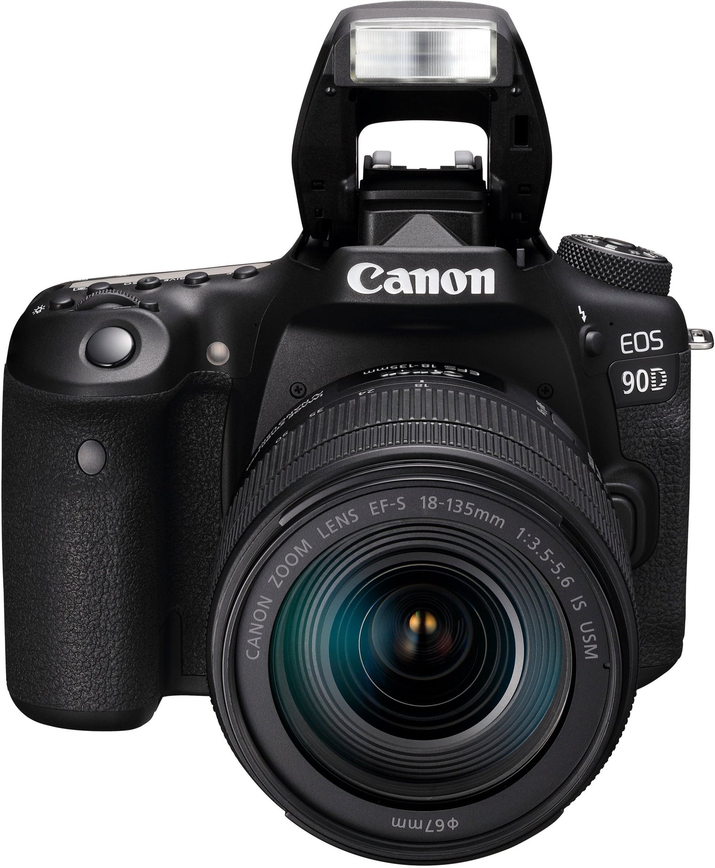 Canon - EOS 90D - Digital Camera - SLR - 32.5 MP - 4K / 30 Fps - 7.5X Optical Zoom EF-S 18-135Mm IS USM Lens - Wi-Fi, Bluetooth - Serious Techies