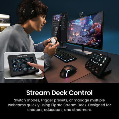 Insta360 - Link 2 Pro – 4K PTZ Webcam for Pc/Mac, 1/1.3” Sensor, Low-Light, AI Tracking, HDR, Directional Noise-Canceling Mics, Supports Stream Deck, Zoom, Teams, Twitch for Streaming or Meetings - Serious Techies
