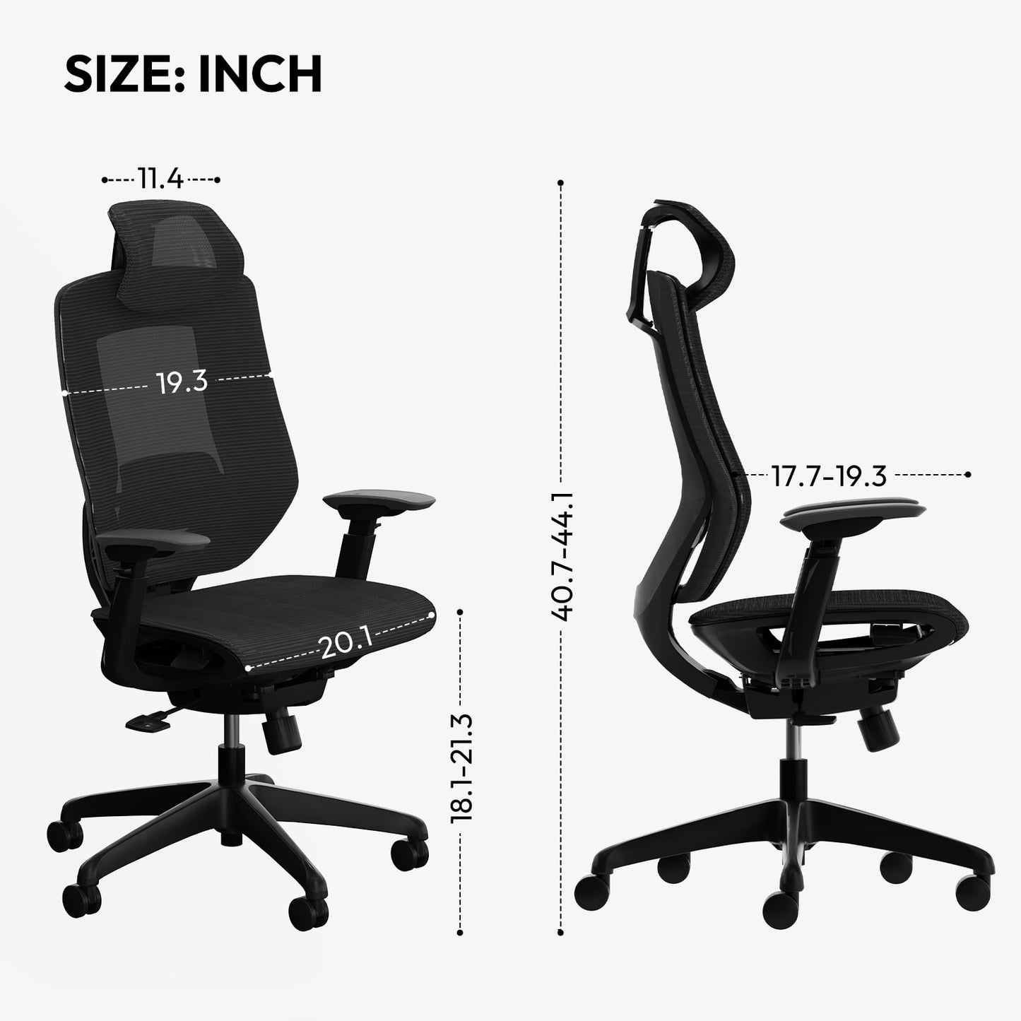 FlexiSpot - 500 LBS Big and Tall Office Chair, Heavy Duty Mesh Ergonomic Chair with High Back, 4D Armrest, Lumbar Support and Tilt Function for Home Office, Black - Serious Techies