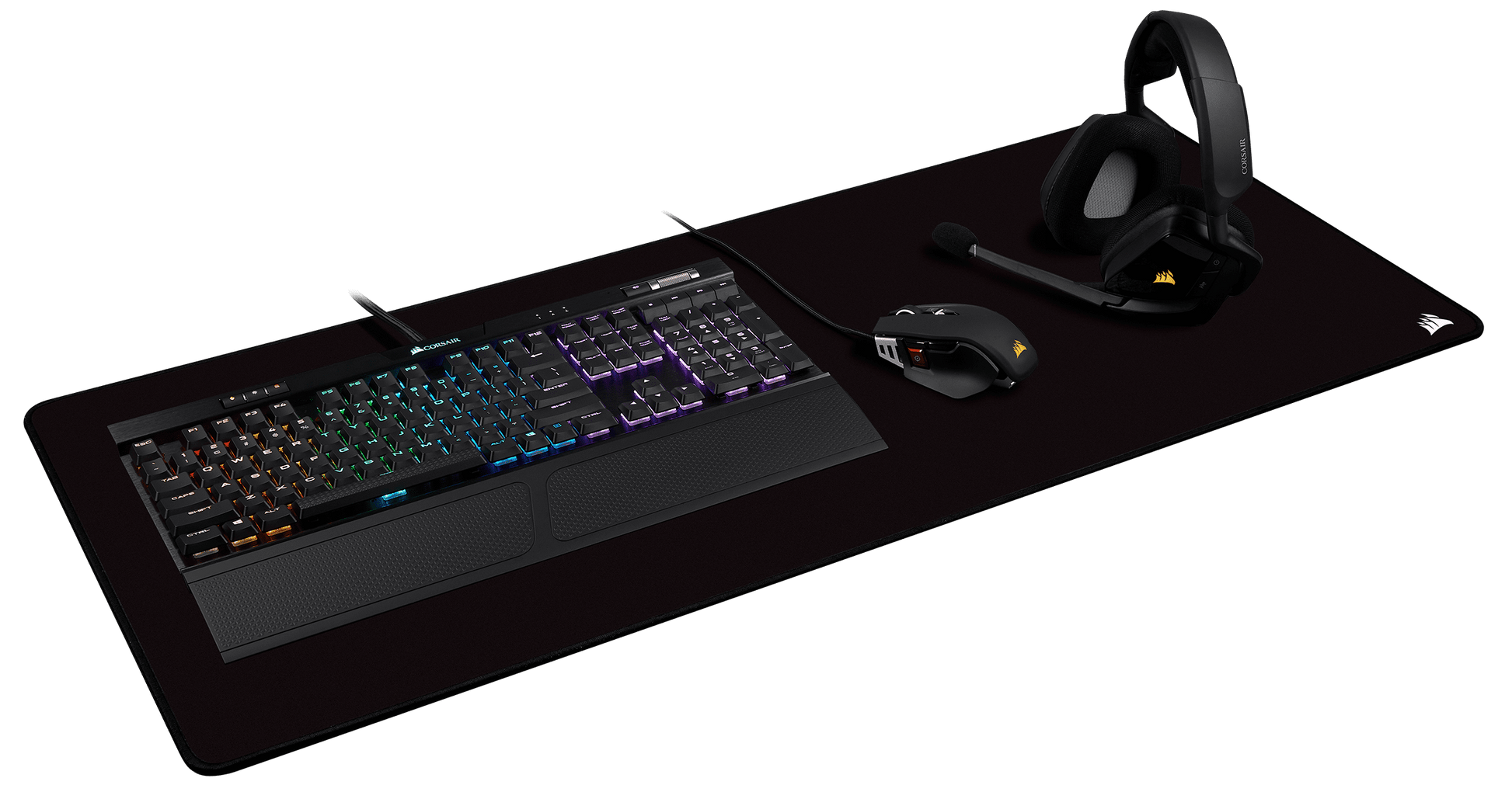Corsair - MM350 PRO Premium Spill-Proof Cloth Gaming Mouse Pad - Extended XL Black - Serious Techies
