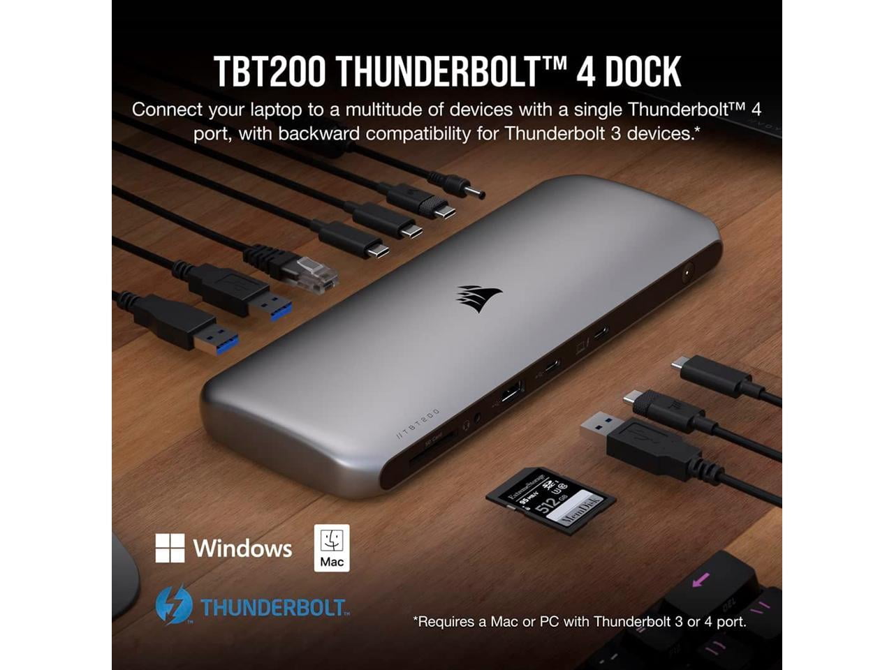 Corsair - TBT200 Thunderbolt 4 Dock - Serious Techies