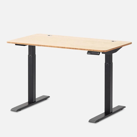 Autonomous - Smartdesk 2 Electric Standing Desk 53X29 Black - Bamboo - 2-Stage - Serious Techies