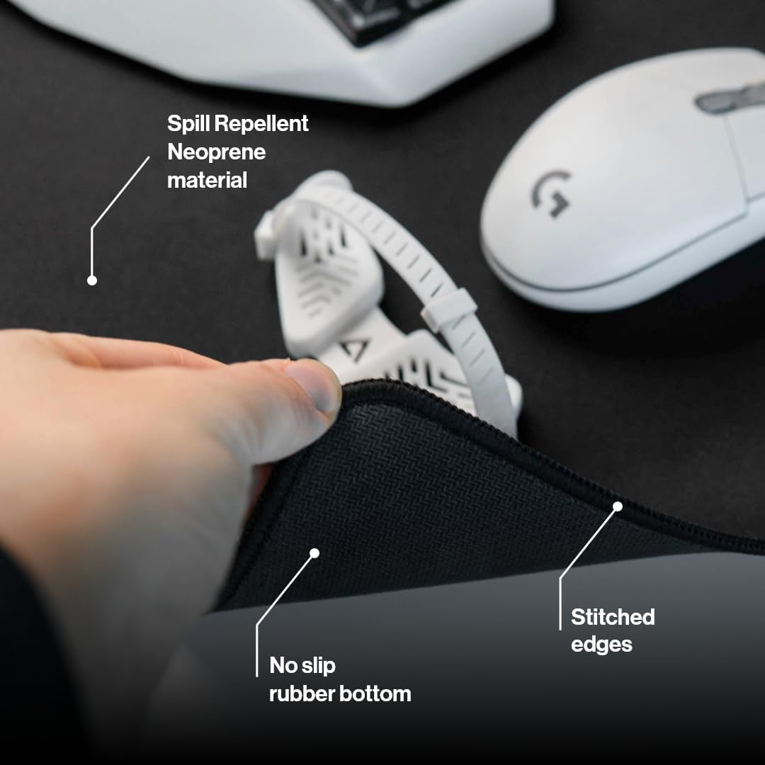 DELTAHUB - Gaming Desk Pad Protector - Mouse Pad,Office Desk Mat, Non-Slip Neoprene Top, Desk Blotter,Laptop Desk Pad,Waterproof Desk Writing Pad (Large) ‎11 x 24.8 x 0.1 inches C86 - Serious Techies