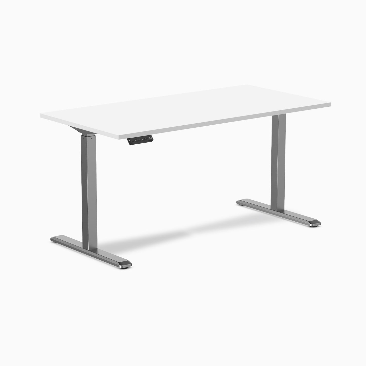 Desky - Single Sit Stand Desk - Black / 59"X29.5" / Black - Serious Techies