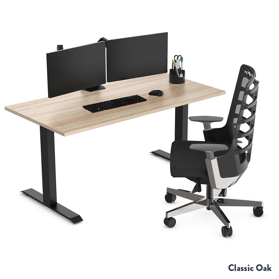 Desky - Zero Laminate Office Desk - Black / Large 70.9 X 29.5 Inches / Matte Black - Serious Techies