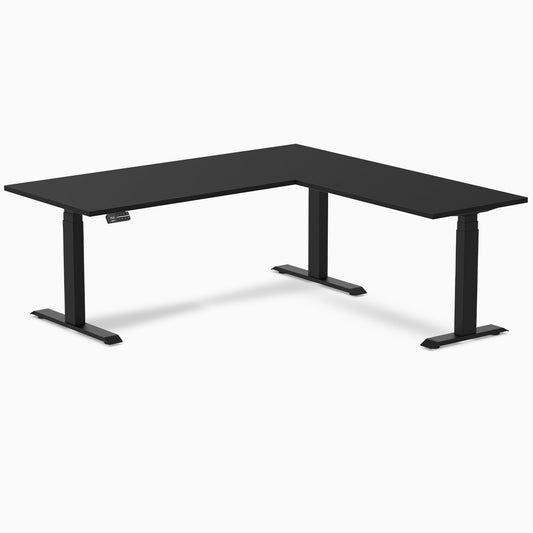 Desky - Sigma L-Shape Gaming Desk - 70.9 X 29.5 X 69.5 X 24 Inches / Matte Black - Serious Techies