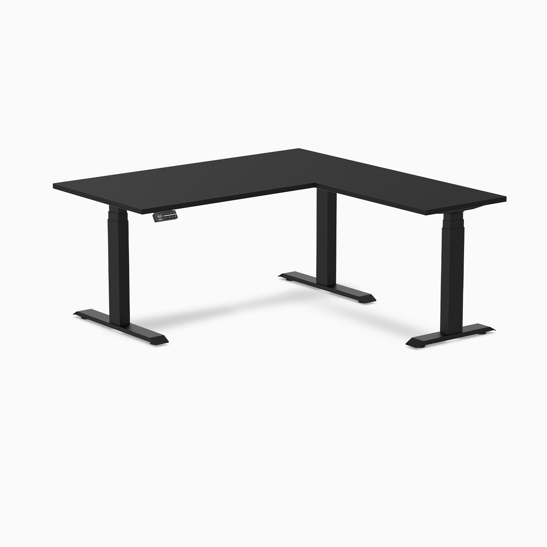 Desky - Sigma L-Shape Gaming Desk - 70.9 X 29.5 X 69.5 X 24 Inches / Matte Black - Serious Techies