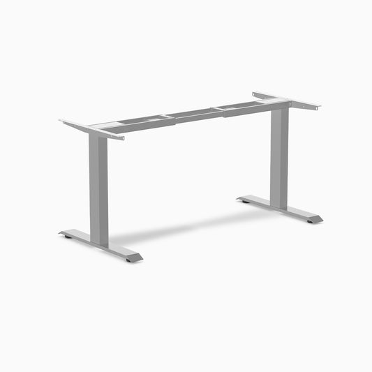 Desky - Zero Fixed Office Desk Frame - Gray - Serious Techies