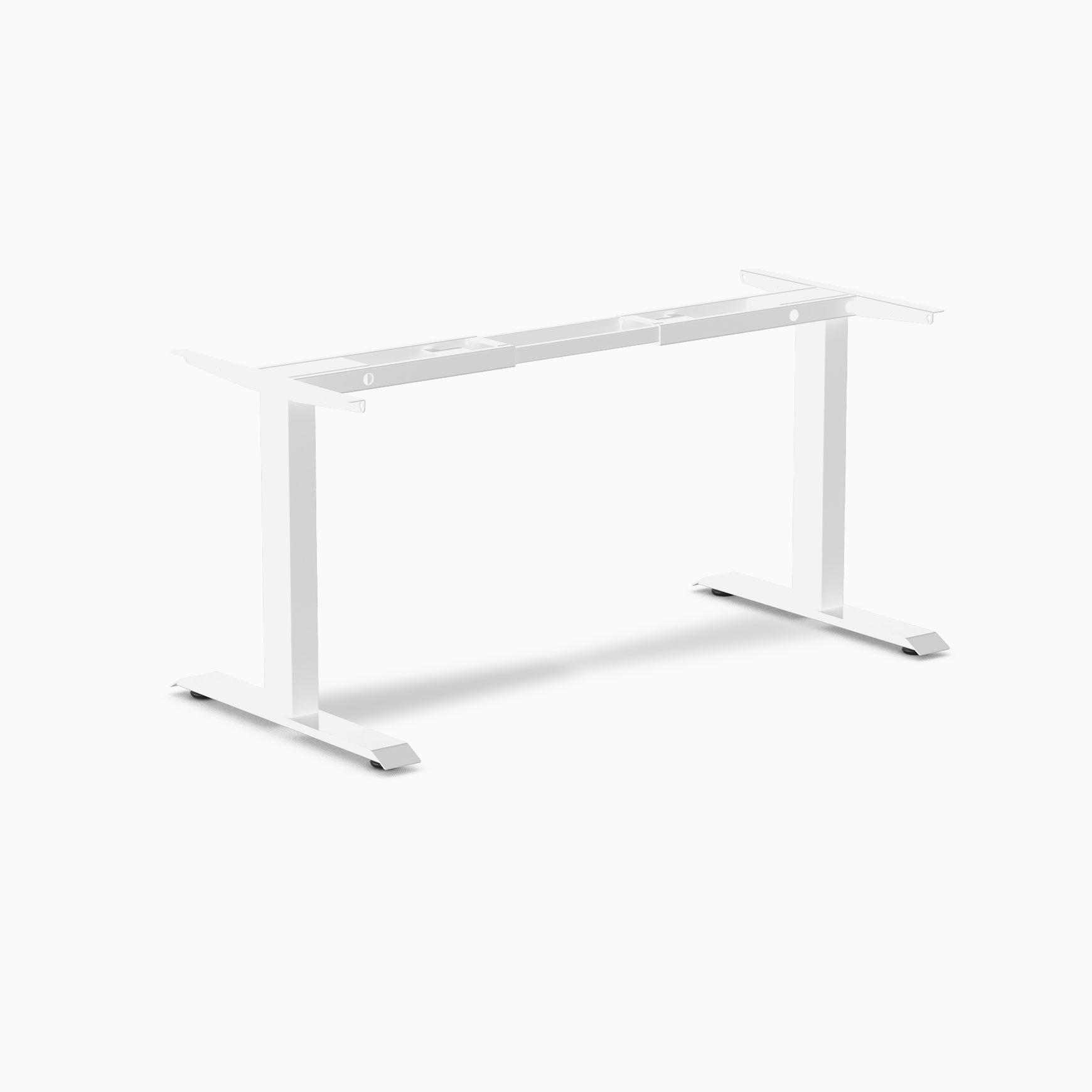 Desky - Zero Fixed Office Desk Frame - Gray - Serious Techies