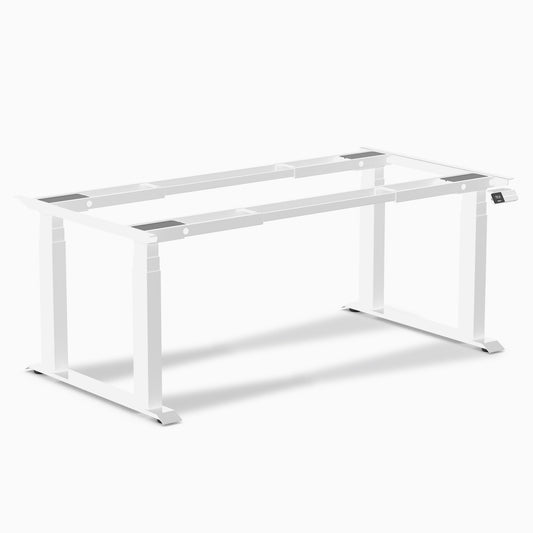 Desky - Quad Sit Stand Desk Frame - White - Serious Techies