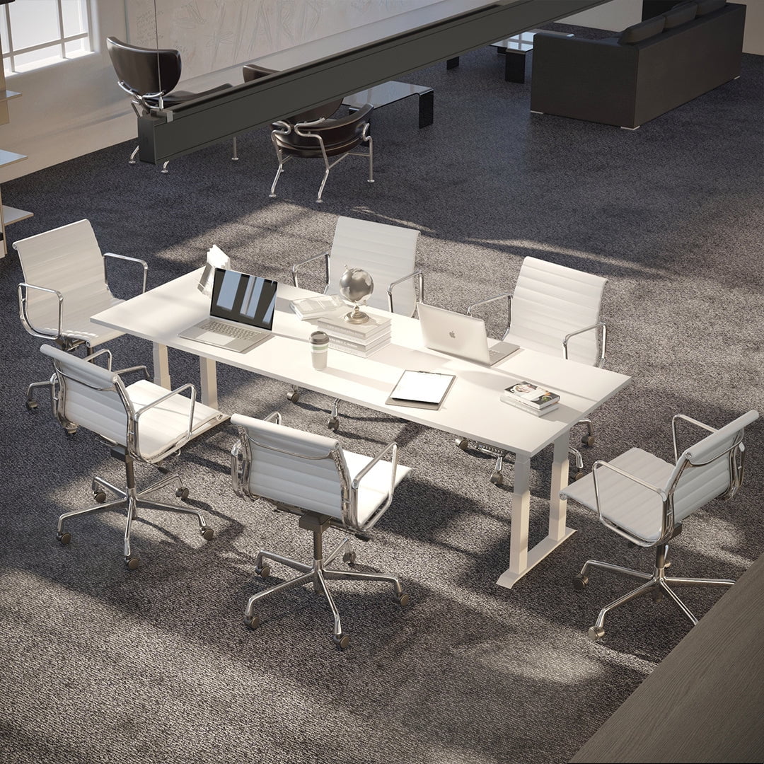 Desky - Quad Sit Stand Desk Frame - White - Serious Techies