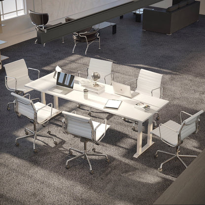 Desky - Quad Sit Stand Desk Frame - White - Serious Techies