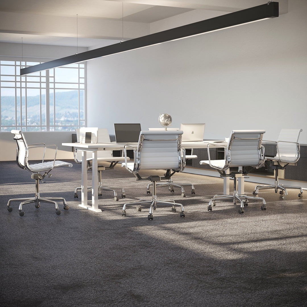Desky - Quad Sit Stand Desk Frame - White - Serious Techies