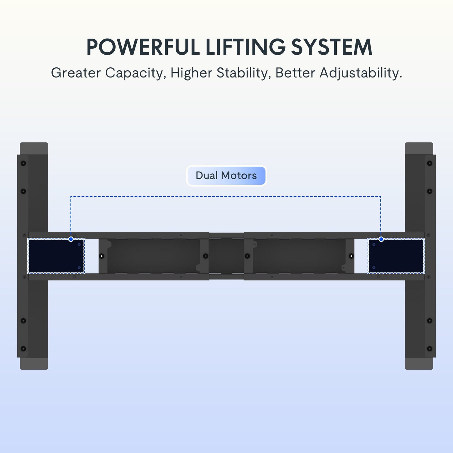 FLEXISPOT - 48"X24" Dual Motors 3-Stage Height Adjustable Standing Desk Ergonomic Home Office Sit Stand Desk with USB Port, Bamboo Rectangle Desktop Black Oval Frame - Serious Techies