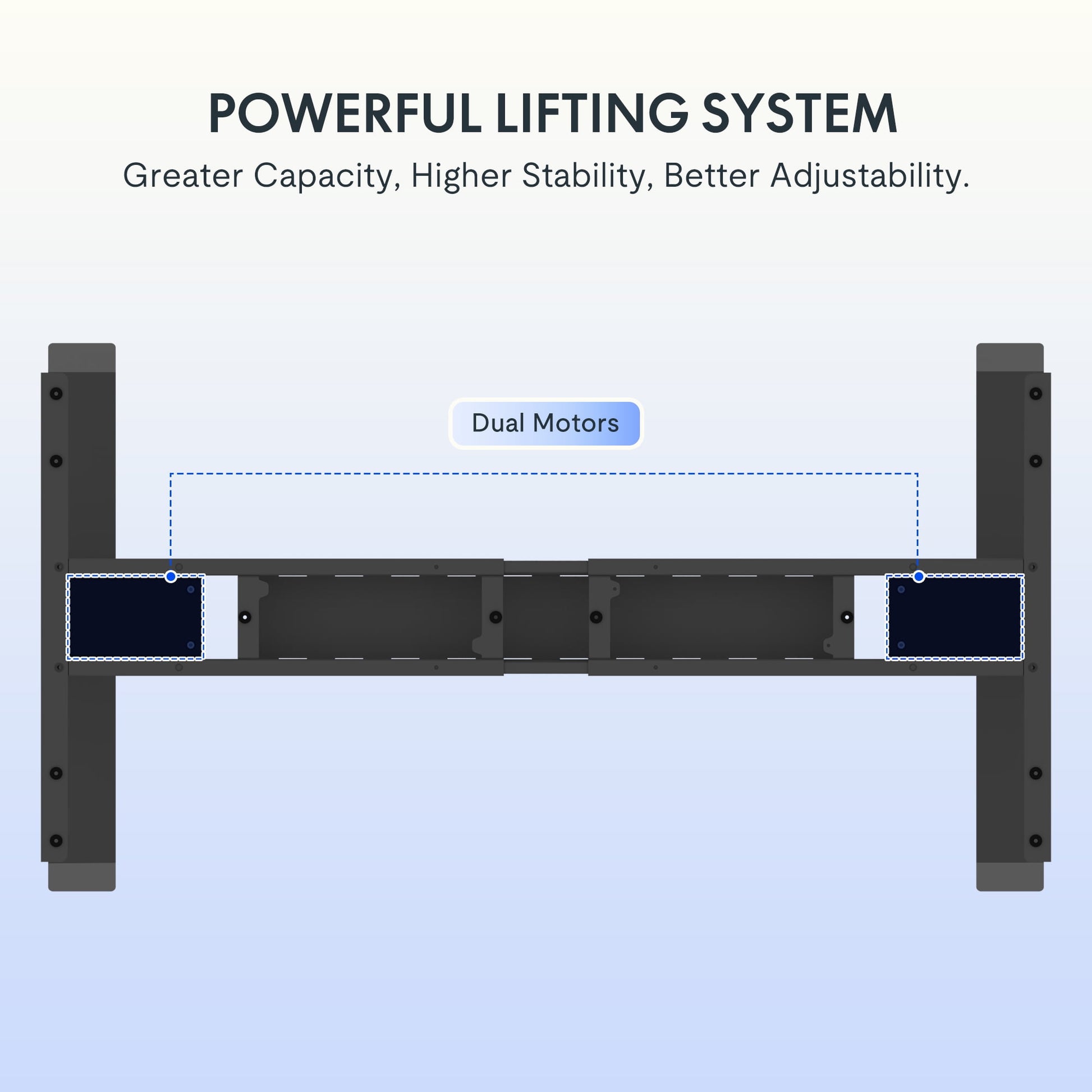 FLEXISPOT - 48"X24" Dual Motors 3-Stage Height Adjustable Standing Desk Ergonomic Home Office Sit Stand Desk with USB Port, Bamboo Rectangle Desktop Black Oval Frame - Serious Techies