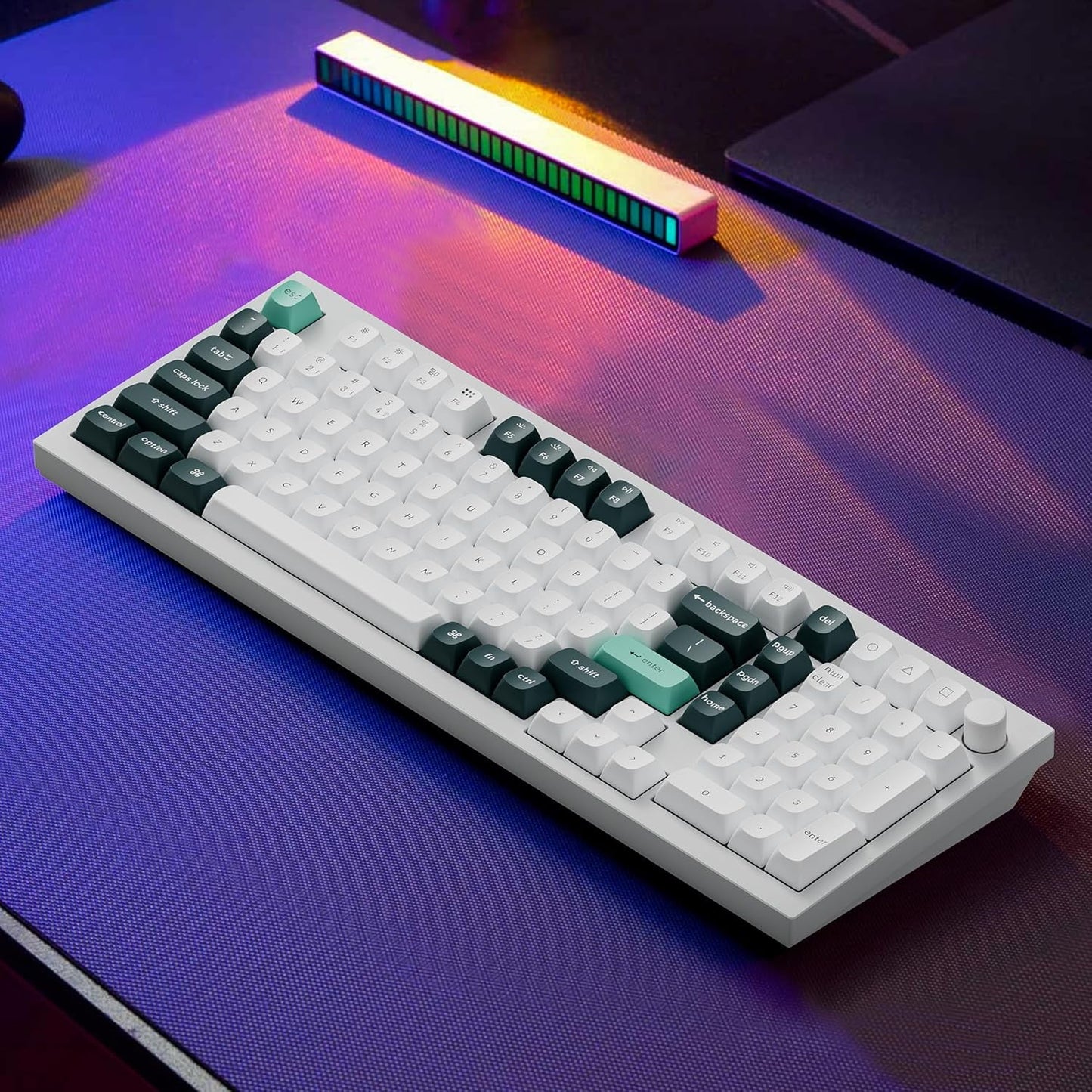 Keychron - Q5 HE Rapid Trigger Gaming Keyboard Wireless with Hall Effect Gateron Double-Rail Magnetic Switch Adjustable Actuation, 2.4 Ghz/Bluetooth/Wired QMK RGB Aluminum for Mac Windows Linux - White - Serious Techies