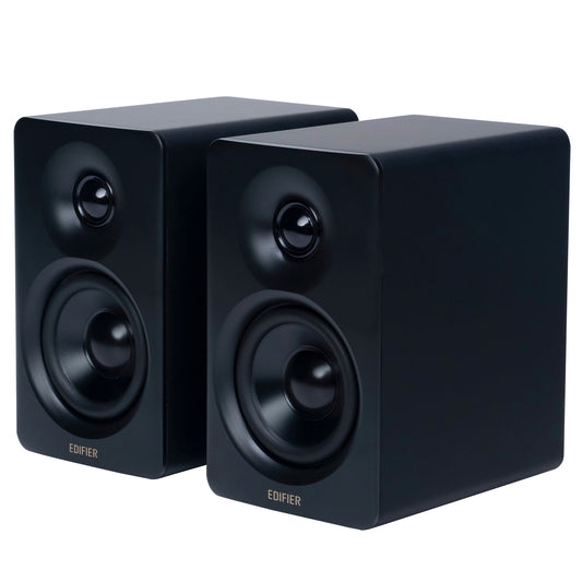 Edifier - Bookshelf Speakers, 66W RMS Desktop Speakers, Hi-Res Audio & Hi-Res Wireless Audio Computer Speakers - Black - Serious Techies