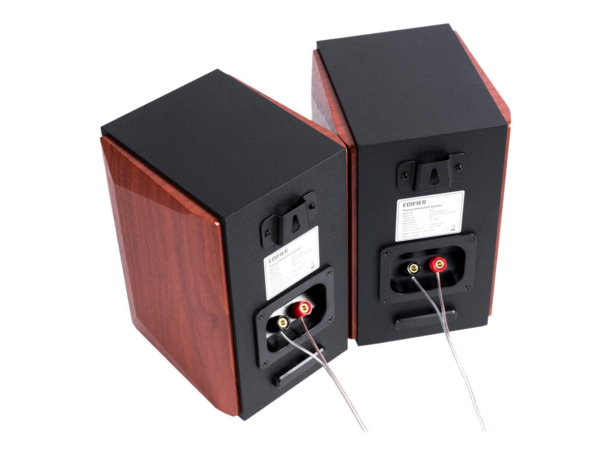 Edifier - P17 Passive Bookshelf Speakers - 2-Way Speakers with Built-In Wall-Mount Bracket - Serious Techies