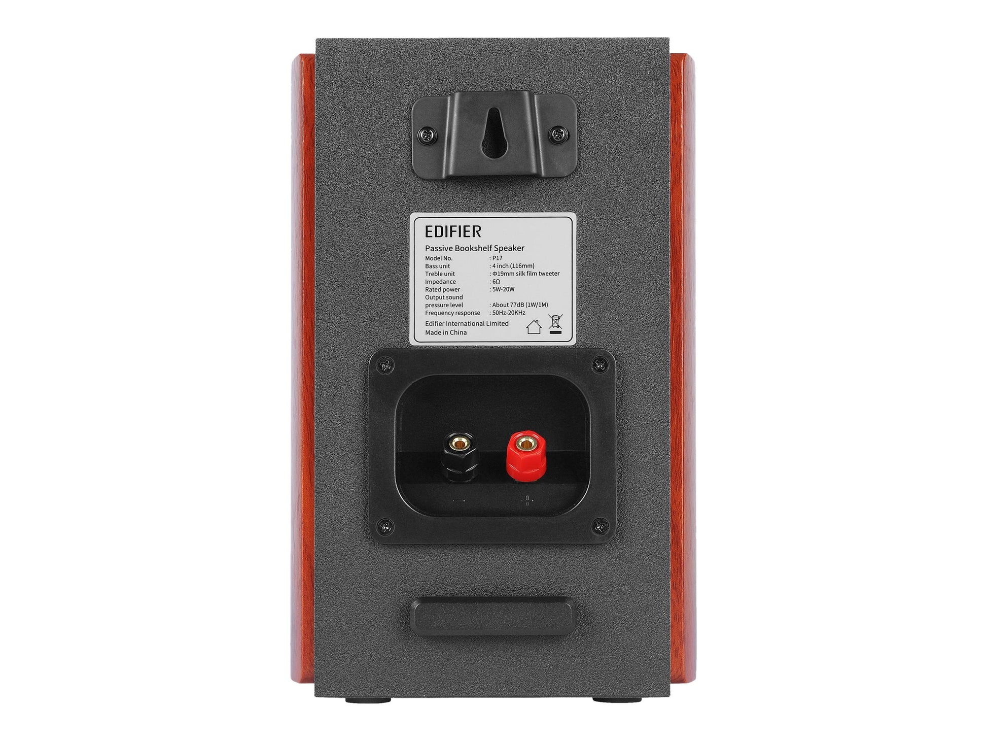 Edifier - P17 Passive Bookshelf Speakers - 2-Way Speakers with Built-In Wall-Mount Bracket - Serious Techies