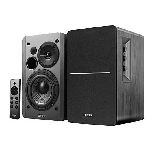 Edifier - R1280Dbs Active Bluetooth Bookshelf Speakers - Optical Input - 2.0 Wireless Studio Monitor Speaker - 42W RMS with Subwoofer Line Out - Black - Serious Techies