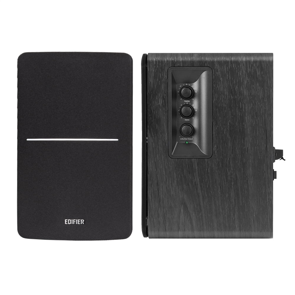 Edifier - R1280Dbs Active Bluetooth Bookshelf Speakers - Optical Input - 2.0 Wireless Studio Monitor Speaker - 42W RMS with Subwoofer Line Out - Black - Serious Techies